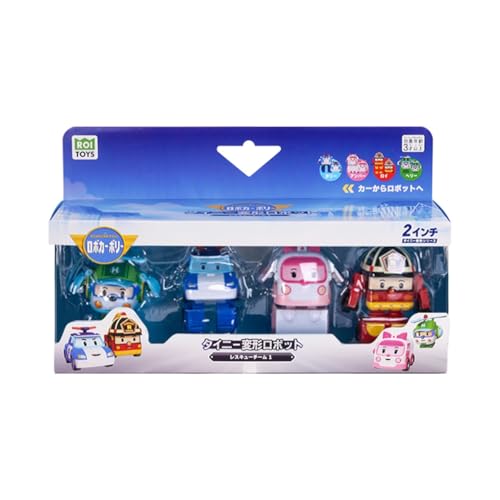 プルバックカー セット ロボカーポリー☆プルバックカー8台セット※箱つき